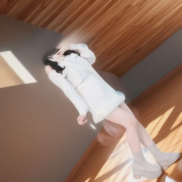 

Sweet Girl Versatile Off-Shoulder Tweed Jacket and High-Waisted Slim Short Skirt Japanese Style Solid Color Two-Piece Set