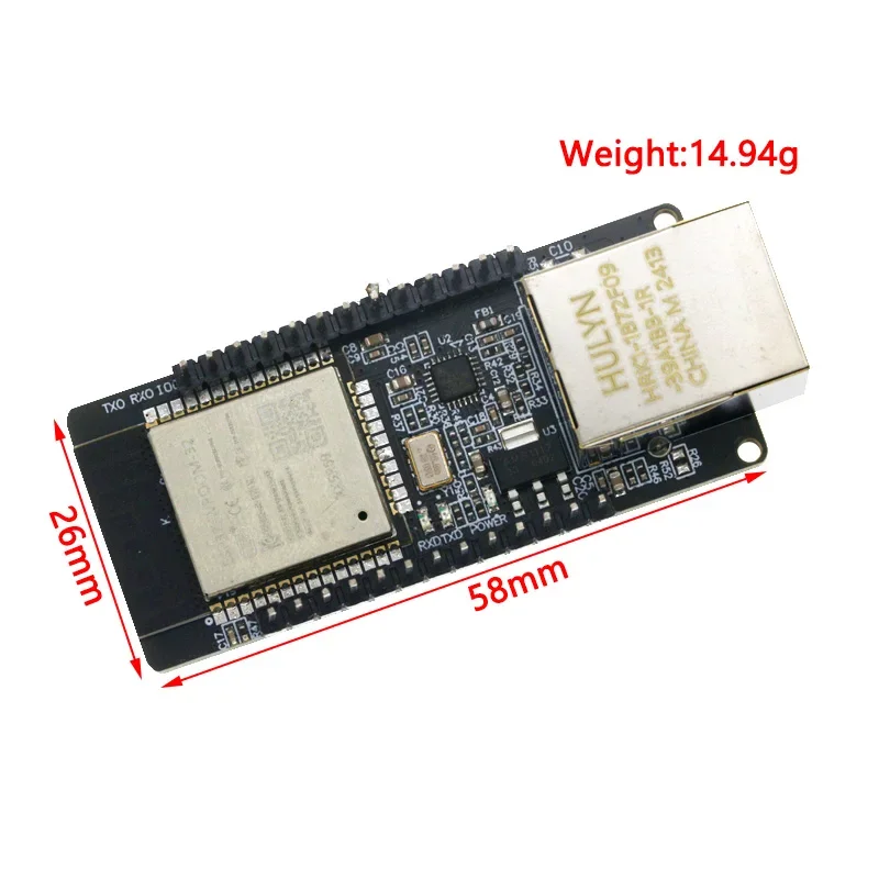 WT32-ETH01 porta seriale incorporata rete Gateway Combo WIFI Ethernet compatibile con Bluetooth modulo Wireless MCU ESP32 WT32 ETH01