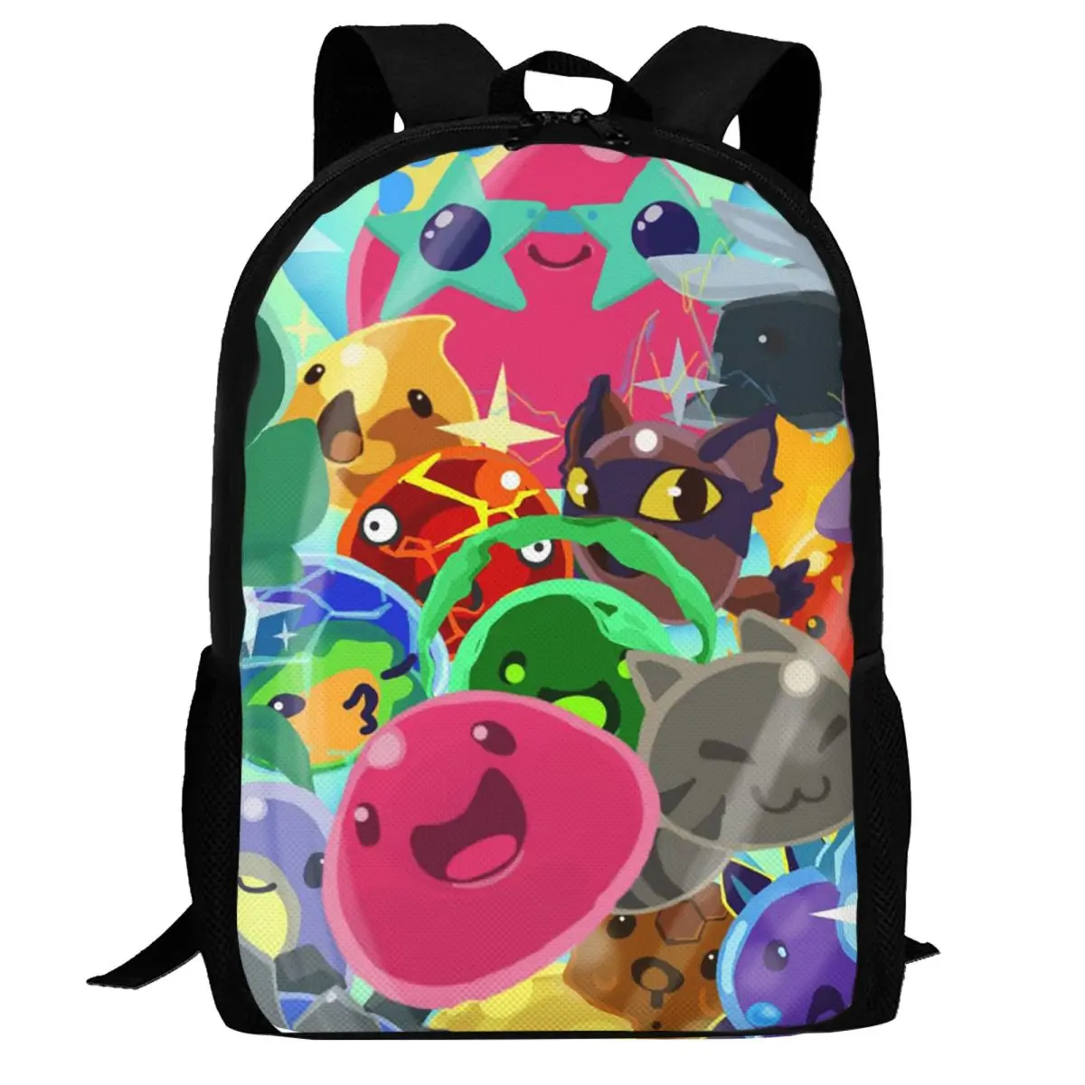 

Рюкзак Slime Rancher в стиле аниме, милый, большой вместимости, для детей, школьный ранец, сумка через плечо для мужчин и женщин