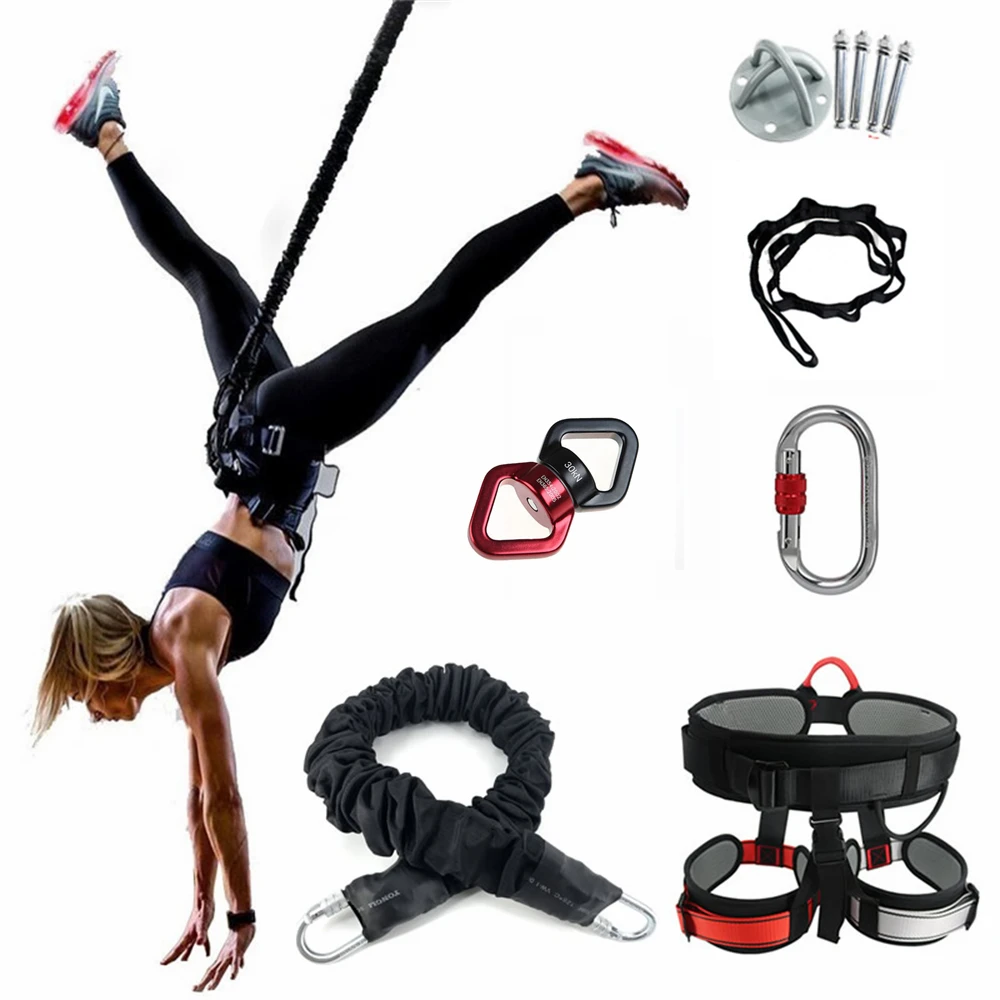 

Bungee Resistance Bands, Aerial Yoga Cord, Air Dance Elasitc Rope, Anti-Gravity Trainer, Suspension Sling Flying Apsaras, 45-110