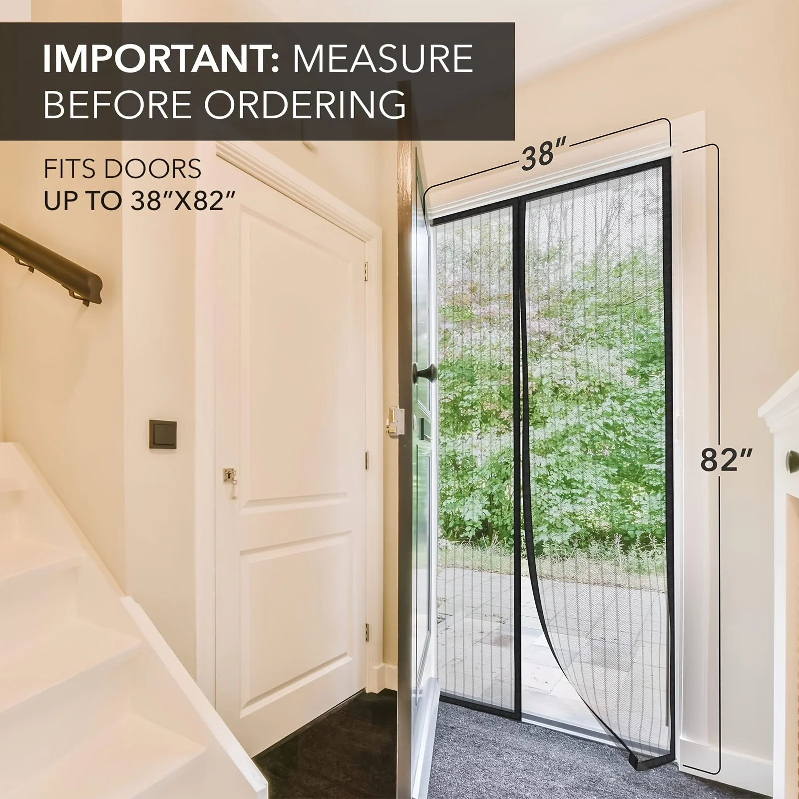 Fly Screen Door/Magnetic Door Curtain with Automatic Closing Function, Suitable for Various Occasions Such as Outdoor Doors, Bedroom Doors, Etc