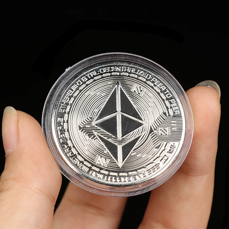 Ether Ether Virtual Currency Foreign Trade Ethereum Currency Bitcoin Antique Creative Collection Commemorative Coins