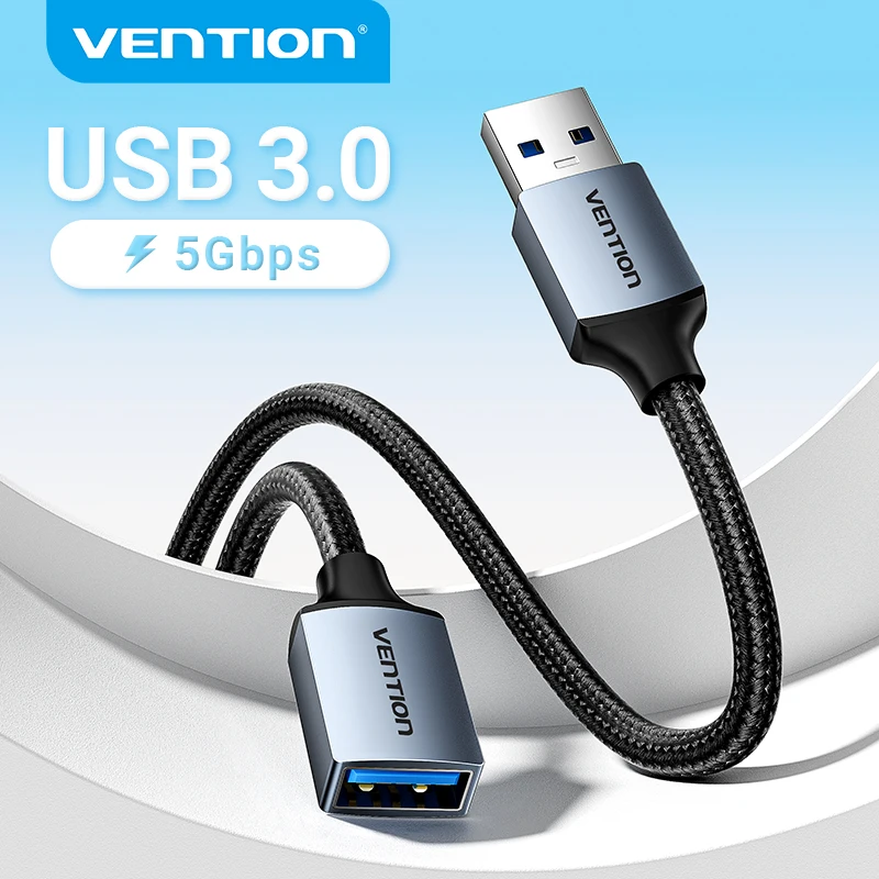 Cáp Chuyển Đổi Vention USB Cáp Nối Dài USB 3.0 Nam Đến Nữ 3.0 2.0 USB Cáp Mở Rộng Cho PS4 Xbox Smart Tivi máy Tính USB Nối Dài