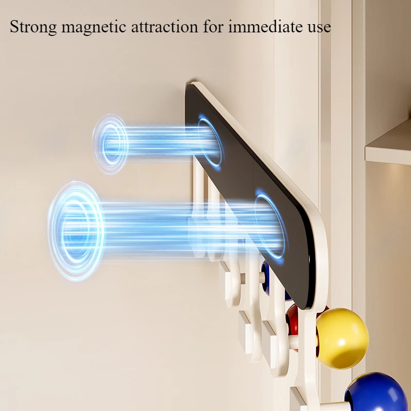 Dopamine Magnetic Hook, No Drilling, Strong Load-Bearing. Use on Entry Door, Clothes Hanger, Fridge. Traceless Adhesive