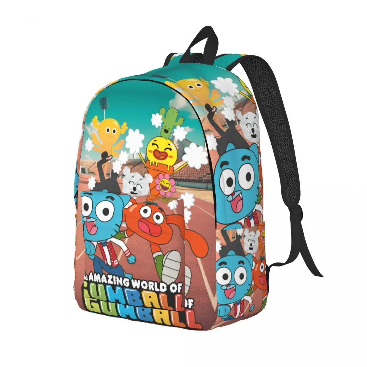 Gumballs Amazing World Teenage Backpack Durable High School Work Comedy Funny TV Daypack Men Women Laptop Computer Canvas Bags