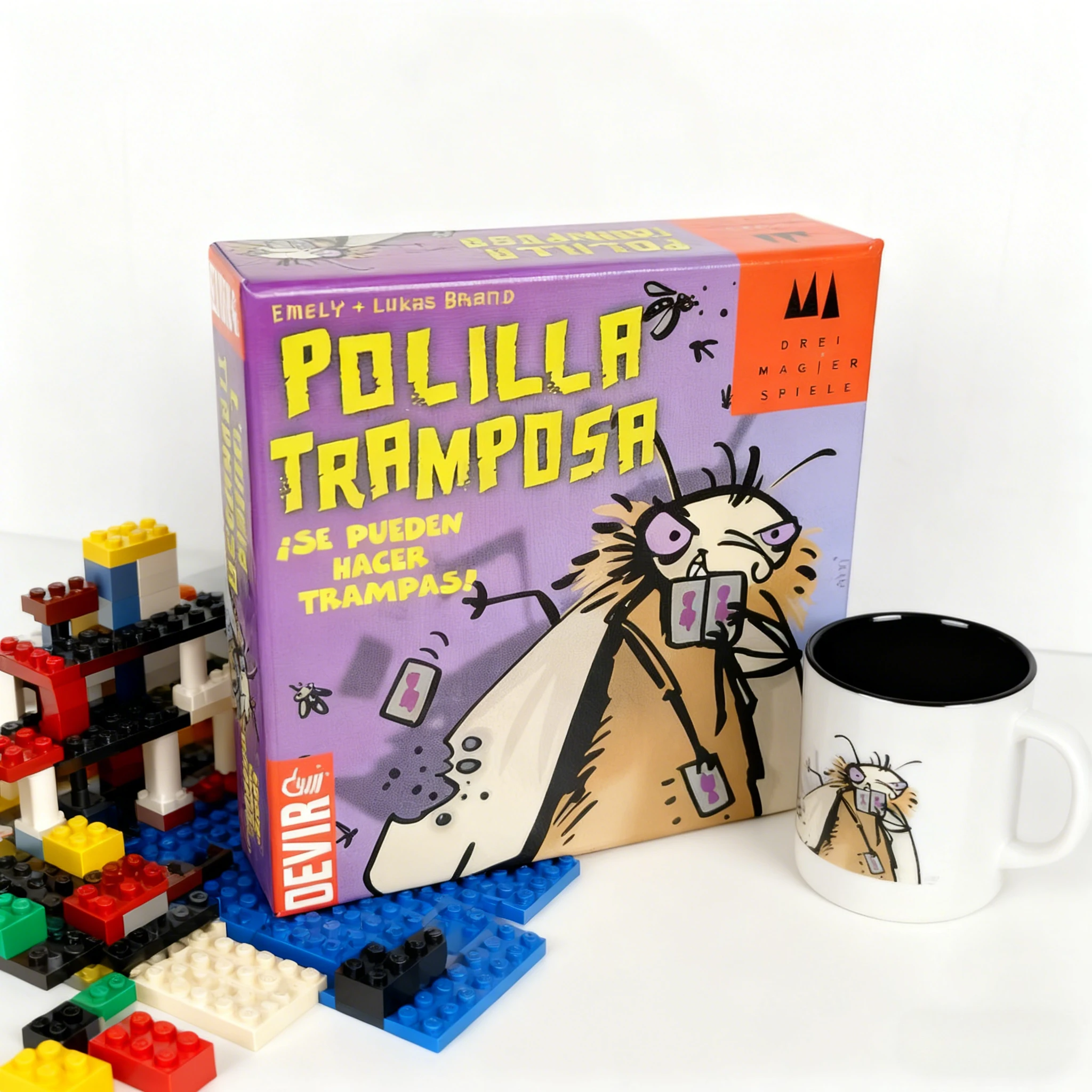 لعبة ببطاقات بوليلا ترامبوسا الإسبانية، سطح لوح عثة الغش صديق للعائلة، بطاقات استراتيجية ممتعة للبالغين والأطفال للعب الحفلات