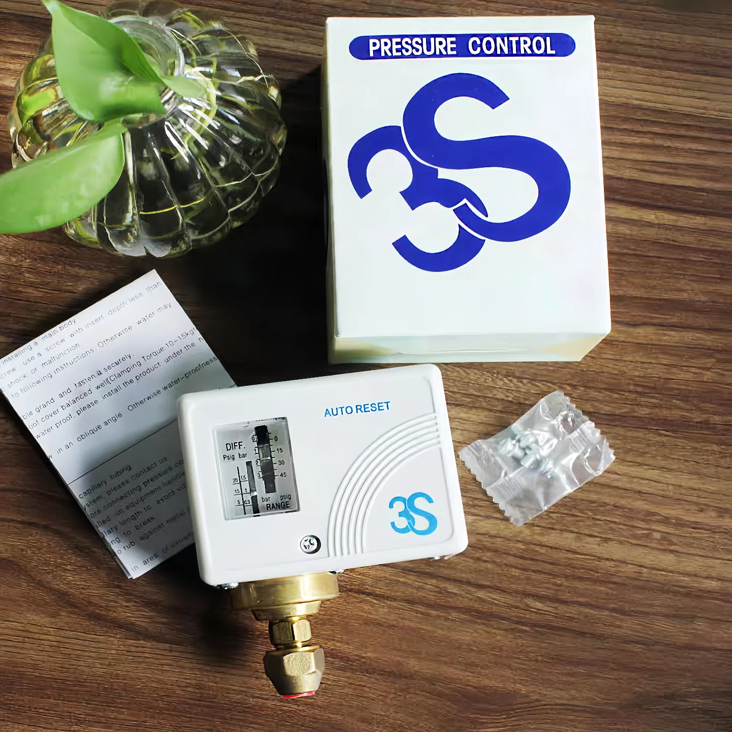3S pressure switch differential pressure controller JC-206 210 215 boiler water and gas high and low pressure control regulation