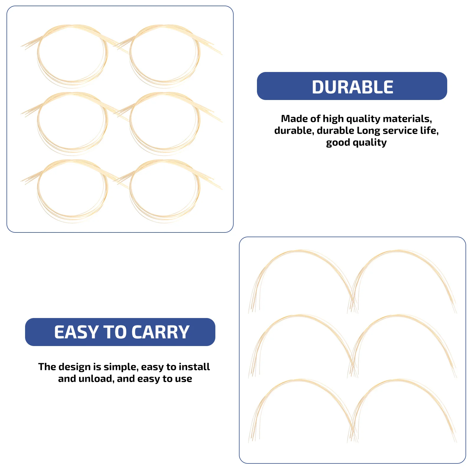 

10pcs Guitar Binding Strips ABS Material Durable Replacement for Acoustic Classic Guitars Purfling Trim Luthier Accessory