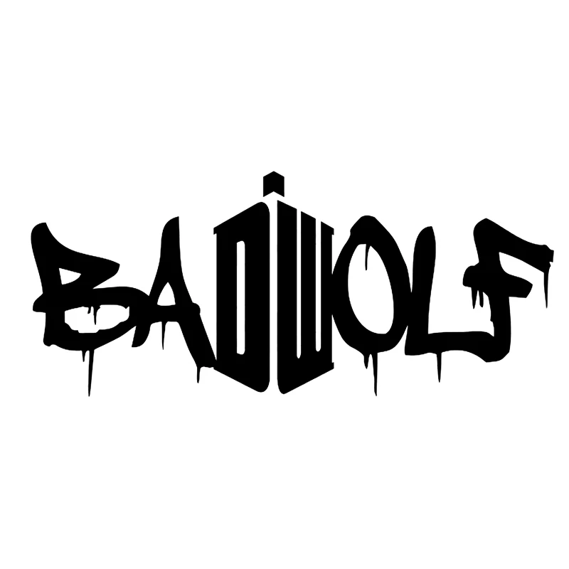 CK22112# Die-Cut Vinyl Decal for Bad Wolf Car Sticker Waterproof Auto Decors on Bumper Window Laptop