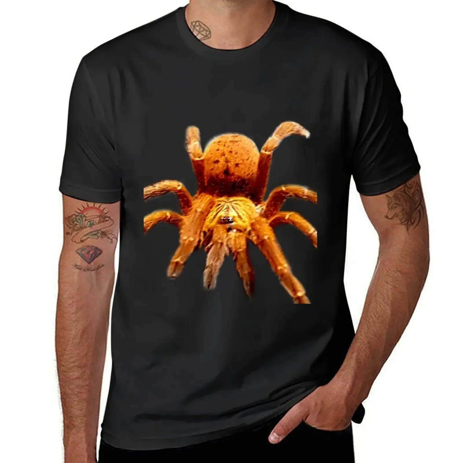 

OBT -Pterinochilus murinus; Orange Baboon Tarantula T-Shirt plus size clothes sports fans blacks mens graphic t-shirts