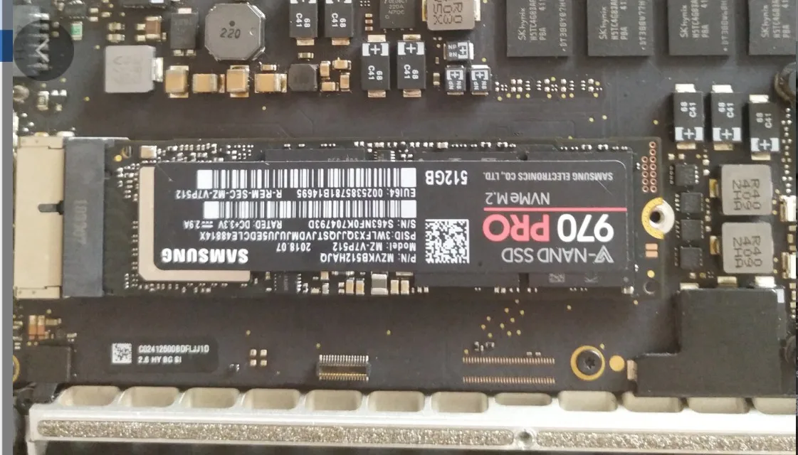 NVMe PCIe M.2ถึงปลายปี2013 2014 2015 Pro A1398 A1502 SSD อะแดปเตอร์การ์ด