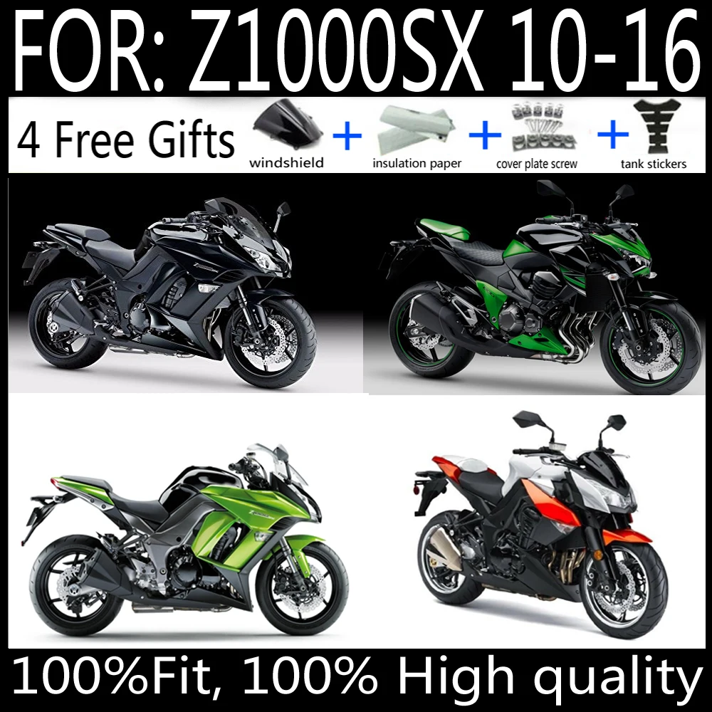 

Motorcycle Shell full Fairing Bodywork Panel Kit Fit For Kawasaki Z1000SX 2011 - 2016 Z1000 SX 2012 2013 2014 2015 fairings