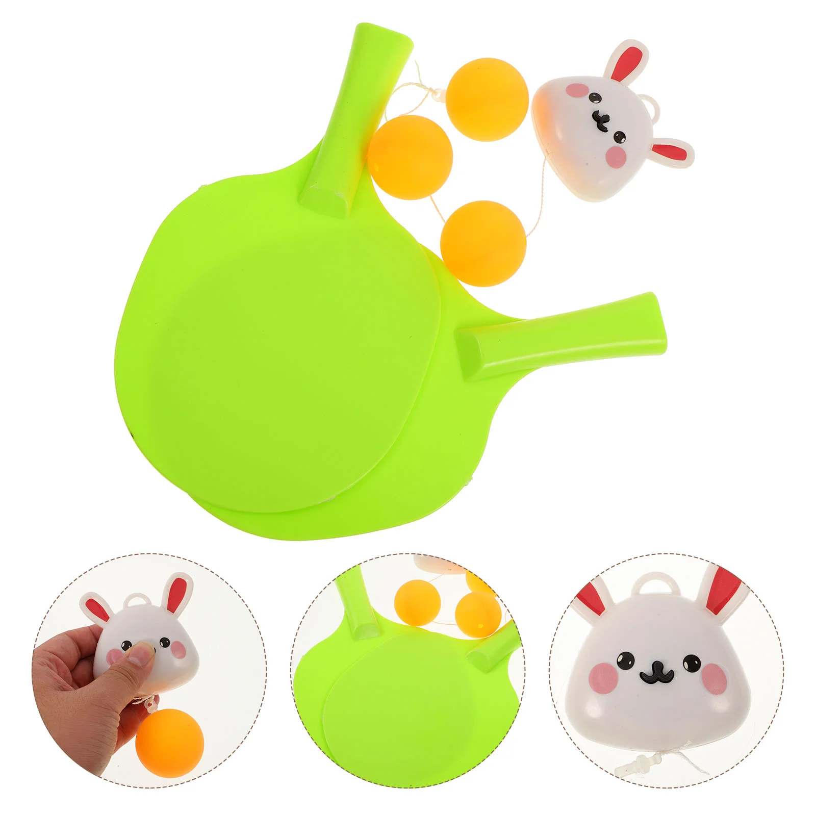 Automatic Take-up Table Tennis Trainer Baby Serve Badminton Plastic Exercising Kit