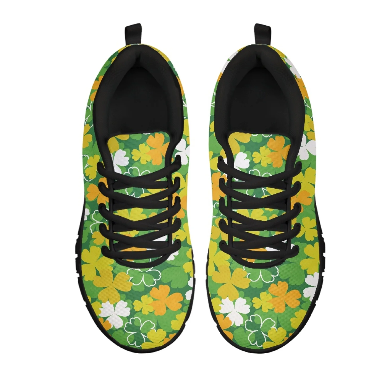 Coloranimal St. Patrick's Day Women Cushioned Jogging Shoes for Long Standing Soft Sports Shoes for Outdoor Training
