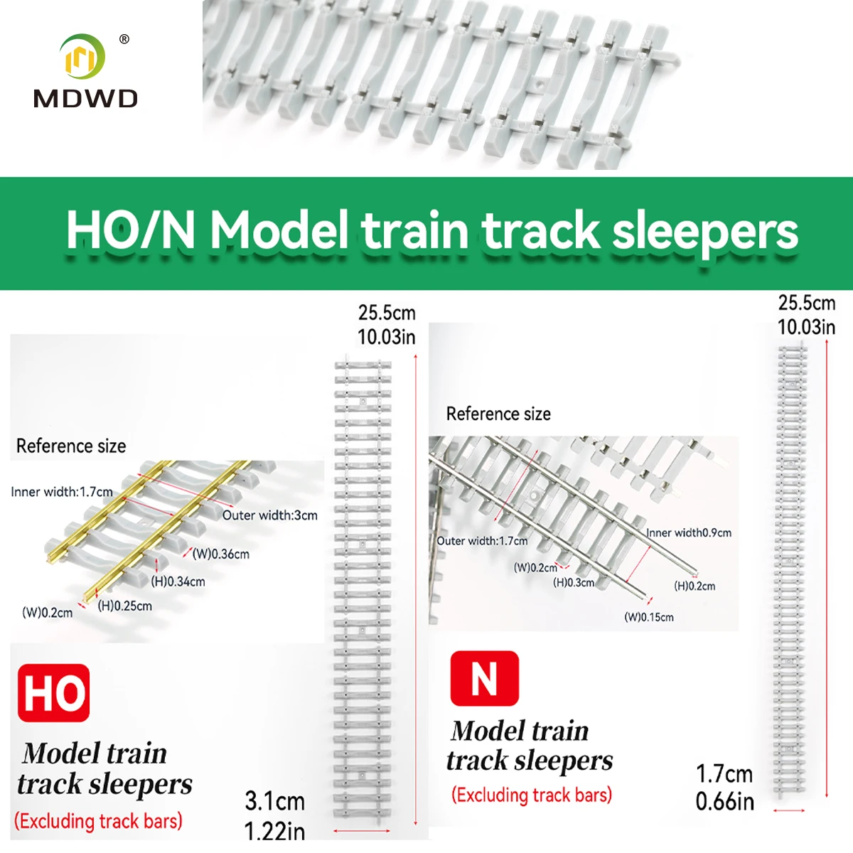 MDWD Metal HO N Scale Train Track Connection Plate Screws Fix The Track Accessories