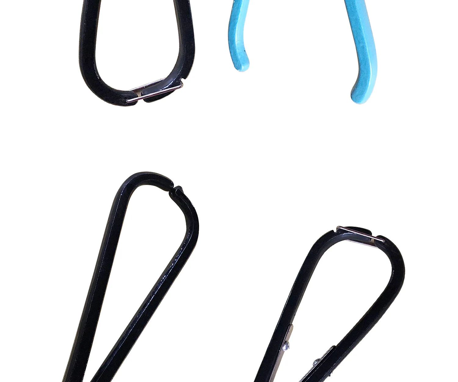 British Blue & Black Handle Jewelry Shears - Flat Stainless Steel Cutting Pliers for Gold & Silver Crafting (Sizes 7# & 8#)