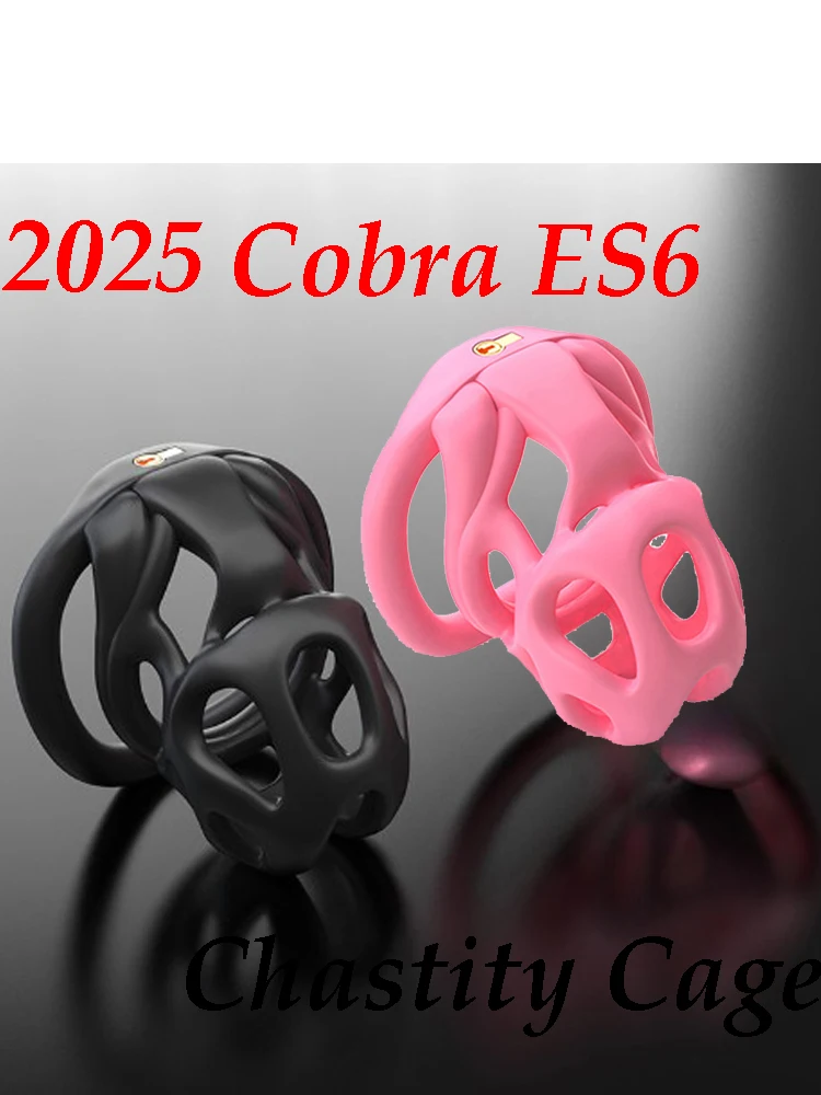 2025 Heren Cobra ES6 Kuisheidskooi Anti Dislodgement Anti Derangement Controle Bondage Cockring met 4 Maten Penisring Categorie