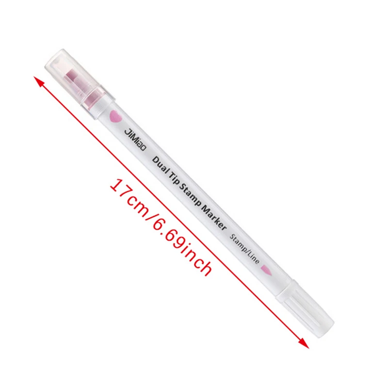 1PC Dual Tips Stamp Marker Pen Set Colors Highlighter Spot Liner Drawing Paint Art Office School Stationeries Gifts For Children