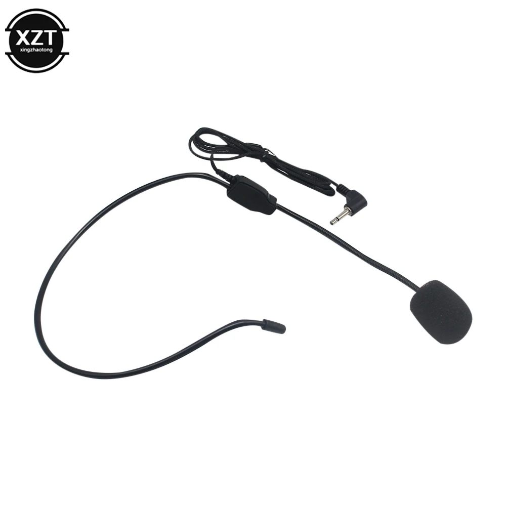 Усилитель голоса портативный 3,5 мм проводной микрофон гарнитура Студия конференций руководство речи динамик стенд наушники высокое качество