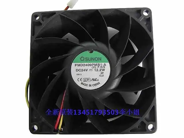 

SUNON PMD2409PMB1-A (2).F.GN DC 24V 12.2W 92x92x38mm Server Cooling Fan