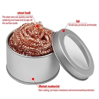 Copper Wire Cleaning Ball Iron Nibs Soldering Waste Absorption Iron Nib Cleaner De-Soldering Steel Wire Ball 4