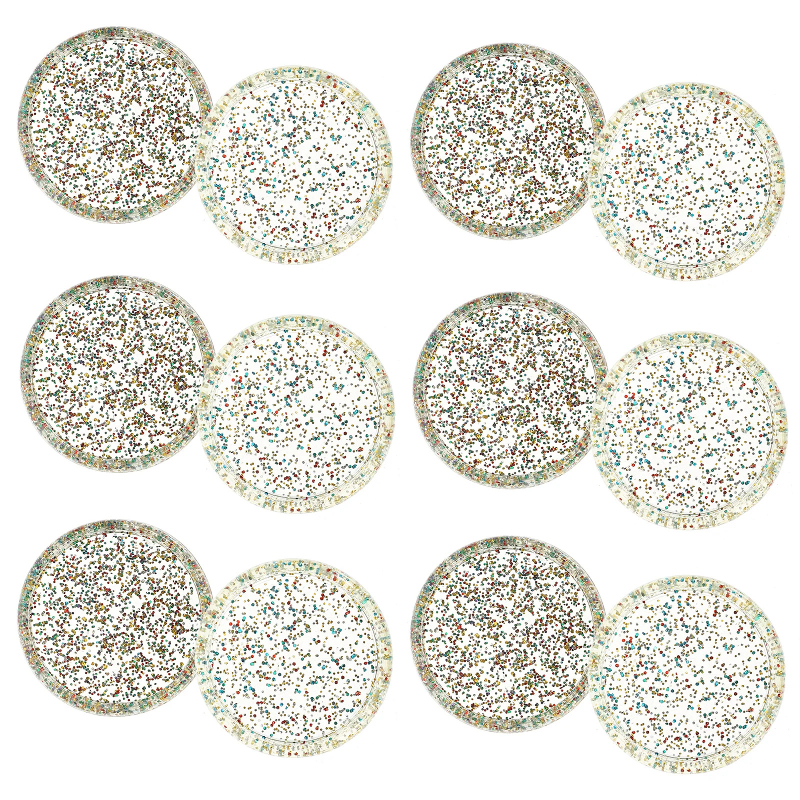 30Pcs Planner Discs Plastic Loose Leaf Binding Buckles Rounded Corner Decorative Notebook Binding Discs Office School Supply