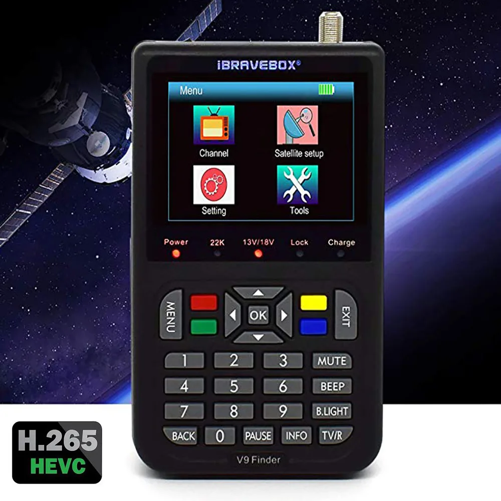 DVB-S2 satellite search instrument h.265 v9finder