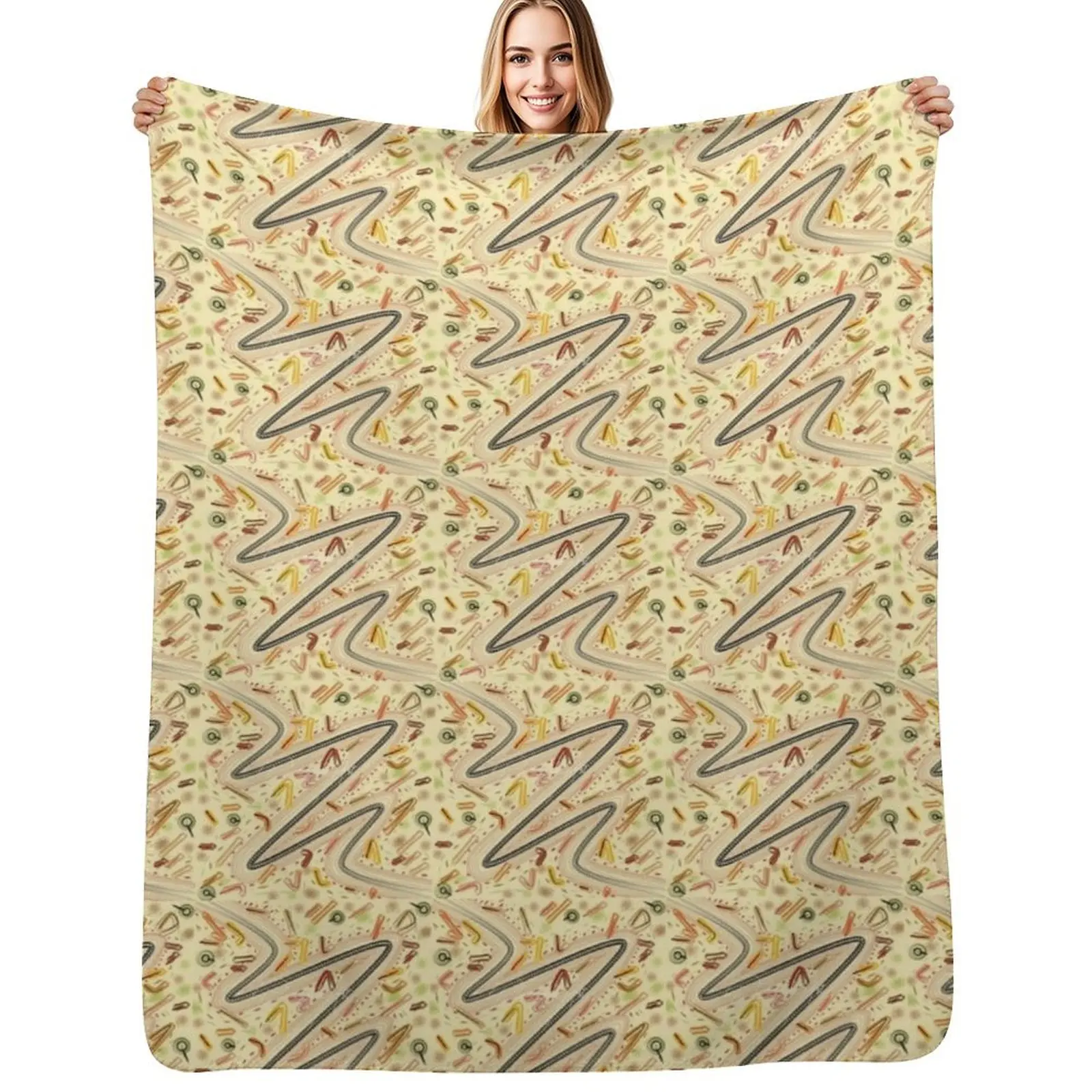 Standing stones Throw Blanket Stylish Couch Blanket for Home Living Room