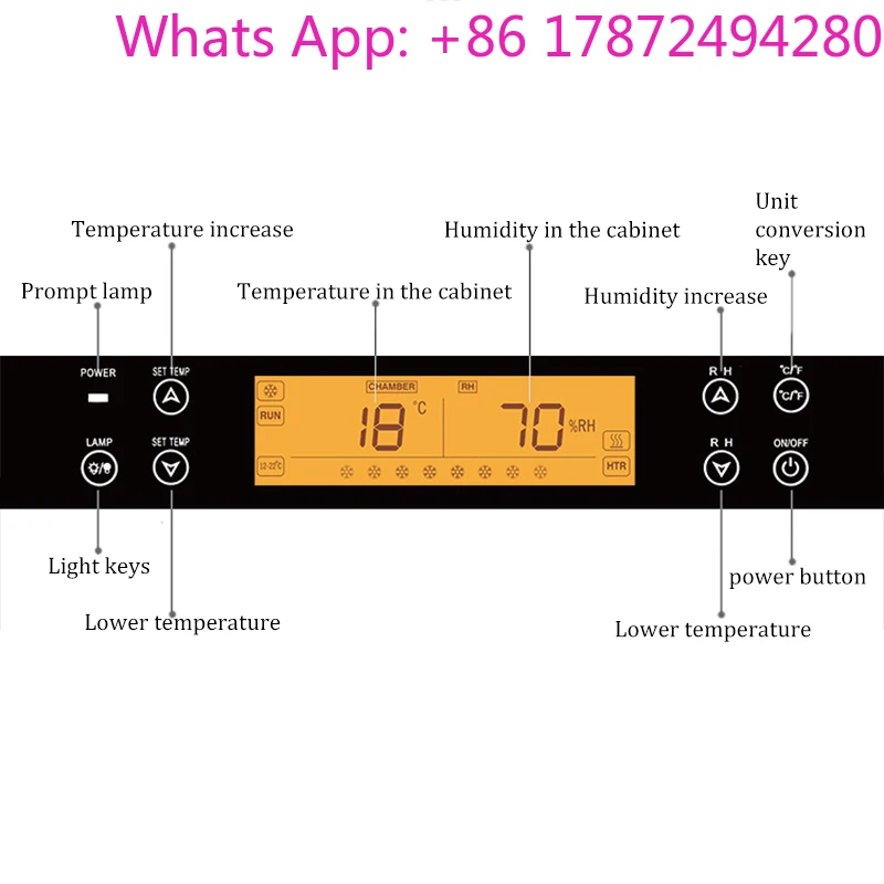 CL-188C1 Cigar Cabinet Constant Temperature and Humidity Intelligent Frequency Conversion  Wine Cabinet Red Wine Cigar