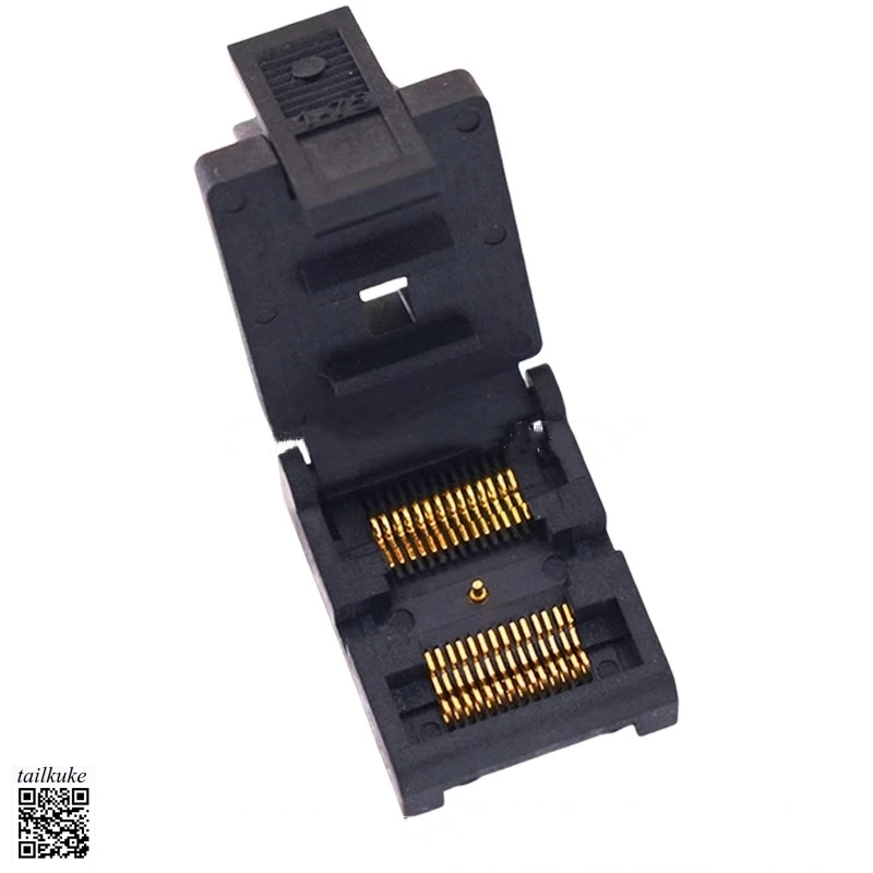 

Aging Test Seat TSSOP28-4.4mm Spacing 0.65 Gold-plated Aging Fixture Programming Burning Base