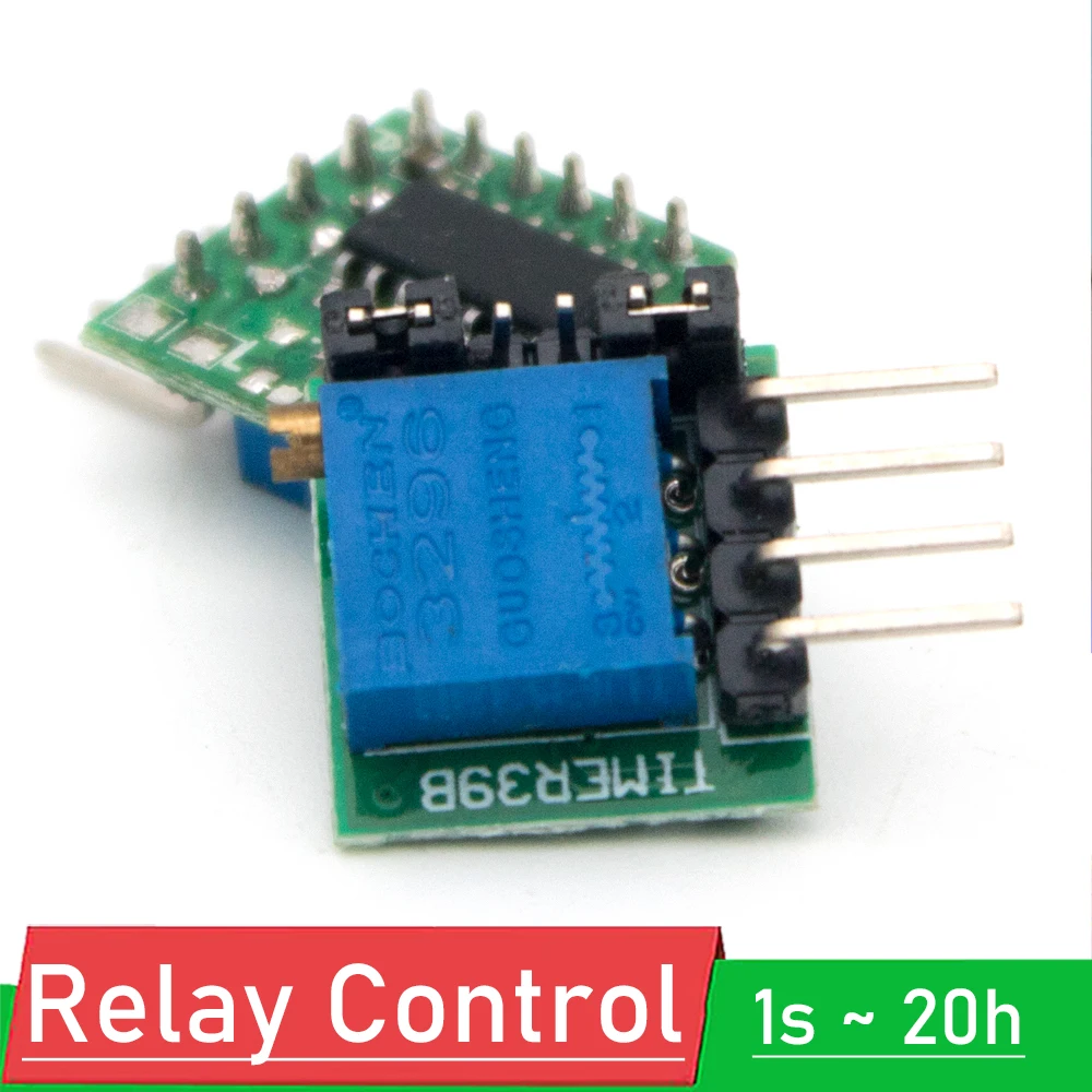 TIMER39 delay circuit module 1s- 20h Adjustable Delay Timer switch relay control 1500mA 2.5MA Super NE555 for Load circuit