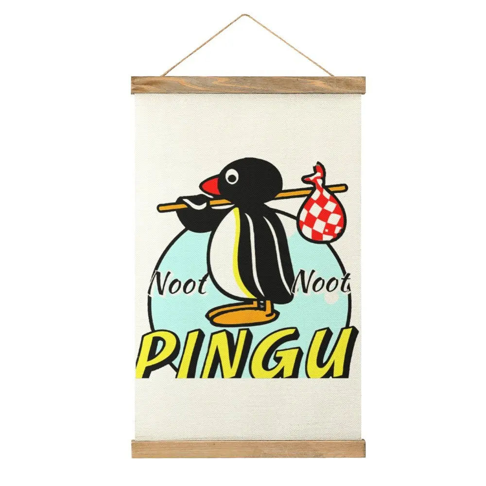 

Noot Noot Pingu Classic Canvas Hanging Picture Top Quality Painting Restaurant Craft Decoration Geeky Style Decorate
