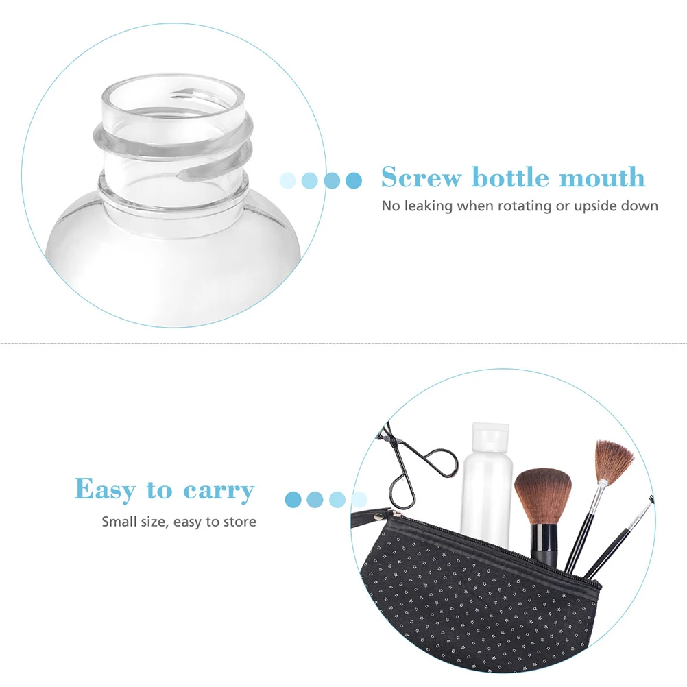 

8 Pcs Reusable Travel Toiletry Bottles Cleansing Lotion Containers Clamshell Lecythus