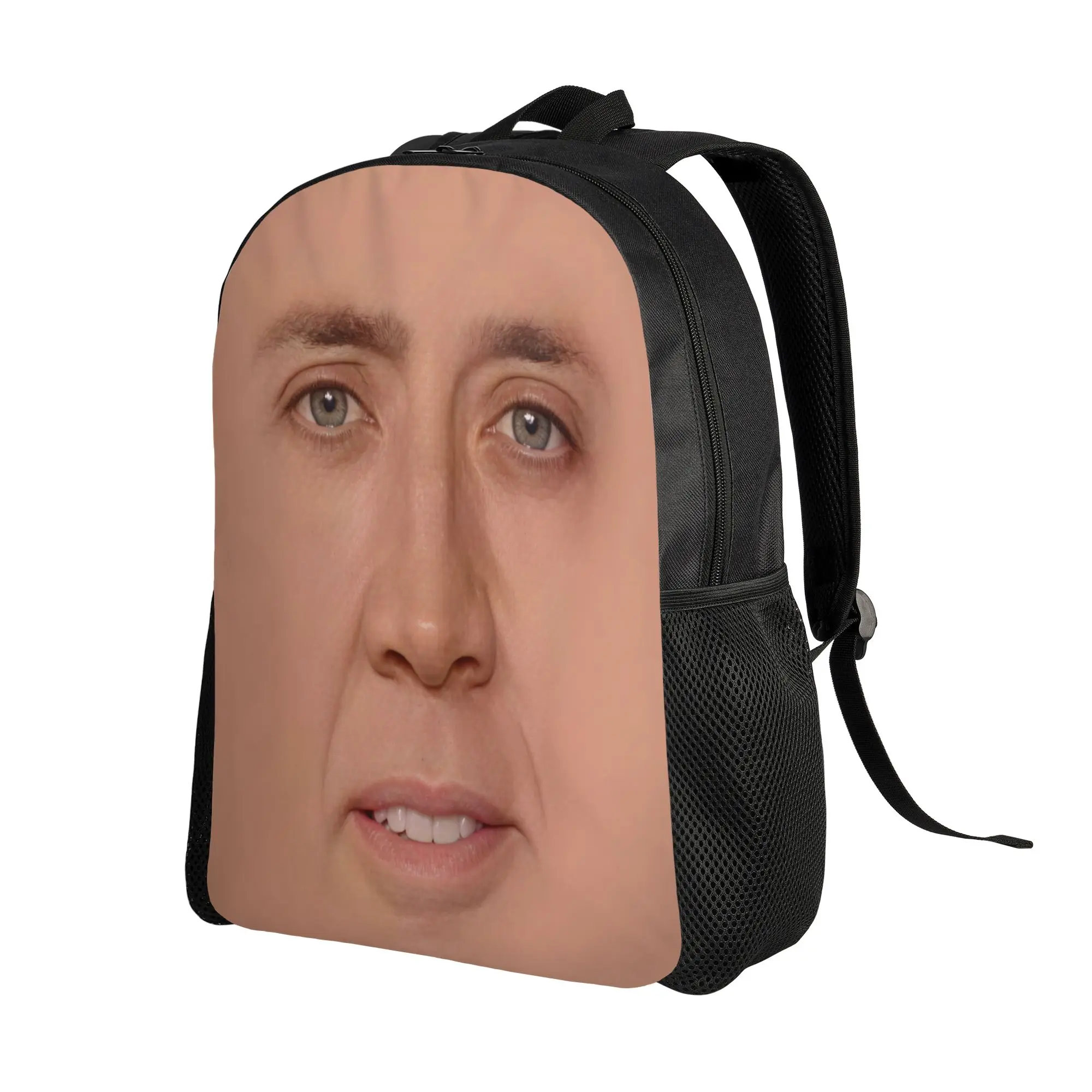 Nicolas Cage meme Backpack  Daily Backpacks Women Men Cool School Bags High Quality Durable Rucksack