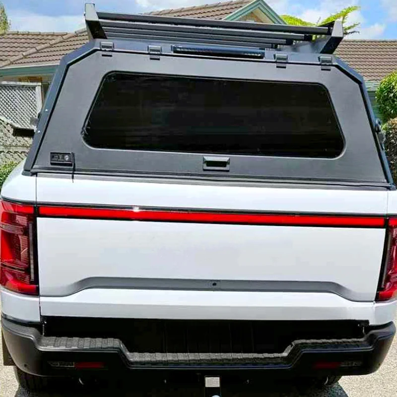 Hot Selling Heavy Duty Aluminum Steel Hardshell Bed Cover with Roof Rack Weatherproof Overland Exterior Tuning for Shark 6