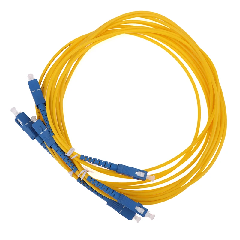 SC To SC UPC Fiber Optical Patch Cable Singlemode Simplex SMF 9/125μm Single Mode Bend Insensitive 3.0mm Fiber Optic Cord