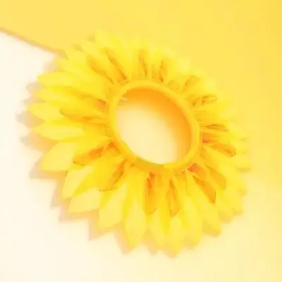 Disfraz de flores, tocado de girasol para fiesta de baile, Festival, Halloween, sombrero de actuación divertido, accesorio para entrada de jardín de infantes, 1 ud.