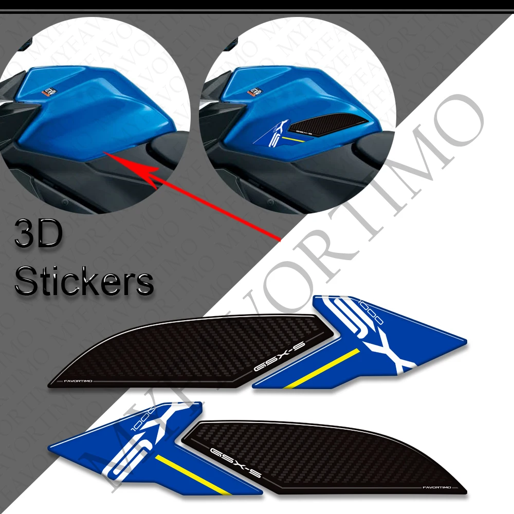 For GSX-S 1000 S GX GSX-S1000GX GSX S1000 GSX-S1000 GSXS 2022-2024 Motorcycle Tank Pad Gas Fuel Protector 3D Stickers Decals