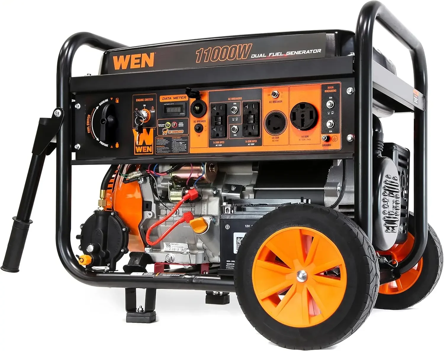 

DF1100X 11000-Watt Electric Start Portable Generator with Wheel Kit and CO Shutdown Sensor, Black