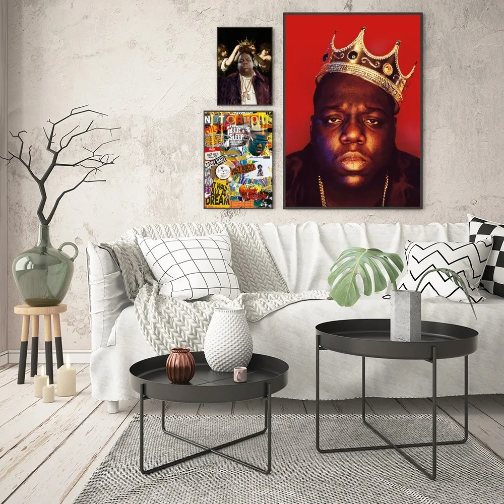 1pc Biggie Smalls The Notorious B.I.G. Hip-Hop Music Poster Good Quality Prints Room Home Cafe Decor Aesthetic Art Wall Painting