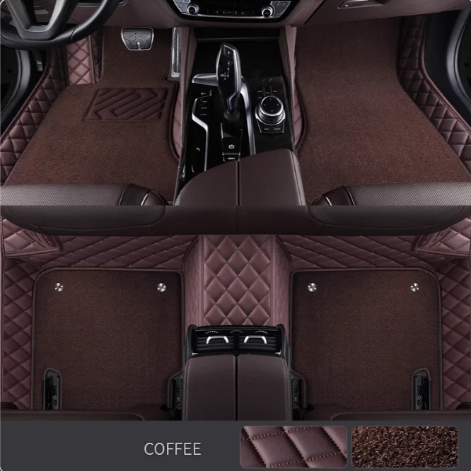

5D Custom Car Floor Mats For BMW X3 E83 F25 G01 F97 Auto Carpets Double Layer Foot Coche Liners Blanket