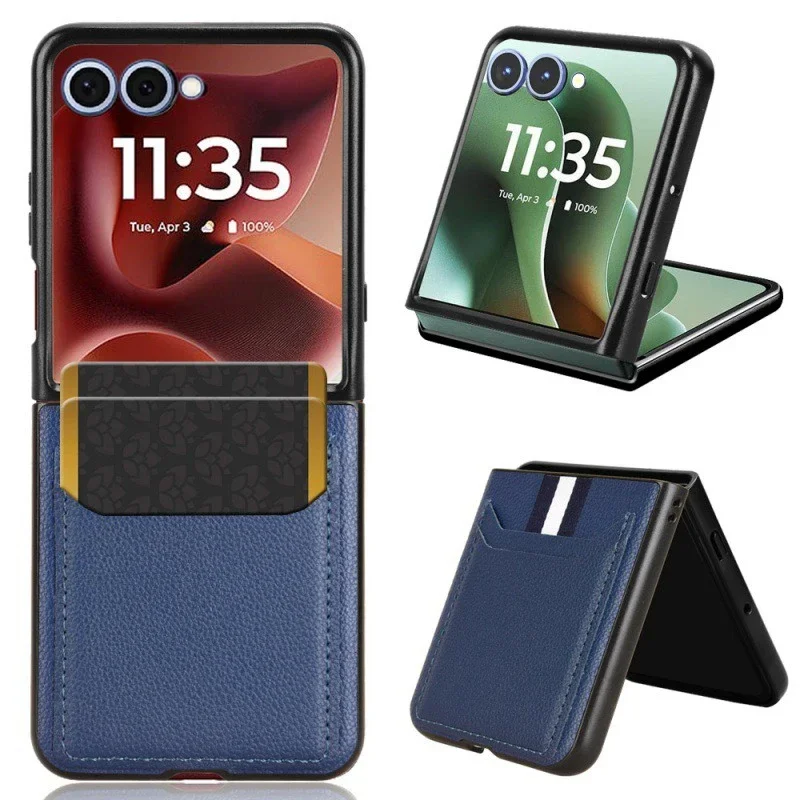 

For Samsung Galaxy Z Flip 7 FE Case Multi-slot Litchi Leather Case Shell For Samsung Galaxy Z Flip 7 FE Phone Case Funda Capa