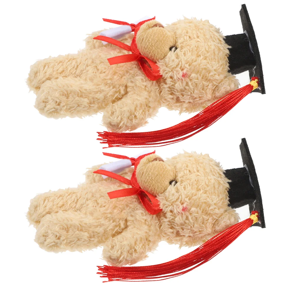 2Pcs Graduation Bear Soft Doctor Bear Stuffed Animal Gift Graduation Ceremony Graduate Present Grad Animal Stuffed Animals