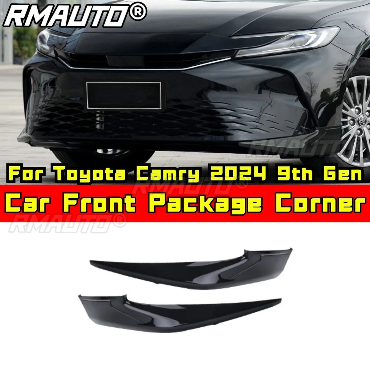 

Car Front Package Corner Bumper Splitter Diffuser Spoiler Bumper Guard Body Kit For Toyota Camry 2024 9th Gen Car Accessories