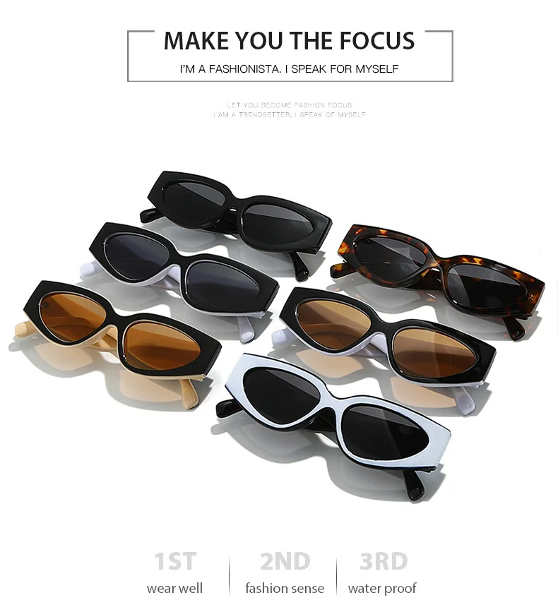 Neue Vintage Cat-Eye Sonnenbrille für Damen und Herren, Marken-Rundbrille, Ovale Sonnenbrille für Männer und Frauen – Detail 15
