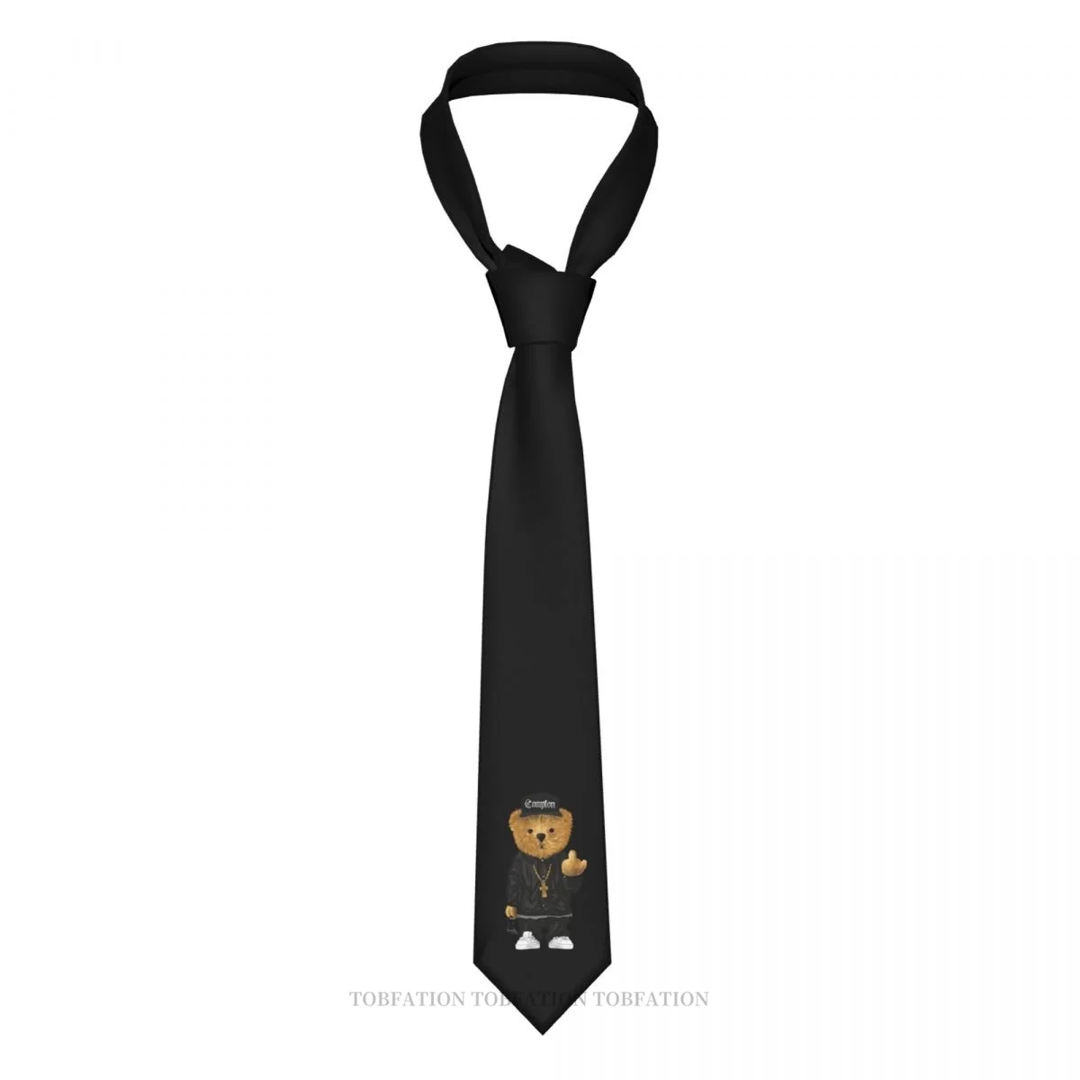 

Competon Flow Teddy Bear Classic Men's Printed Polyester 8cm Width Necktie Cosplay Party Accessory