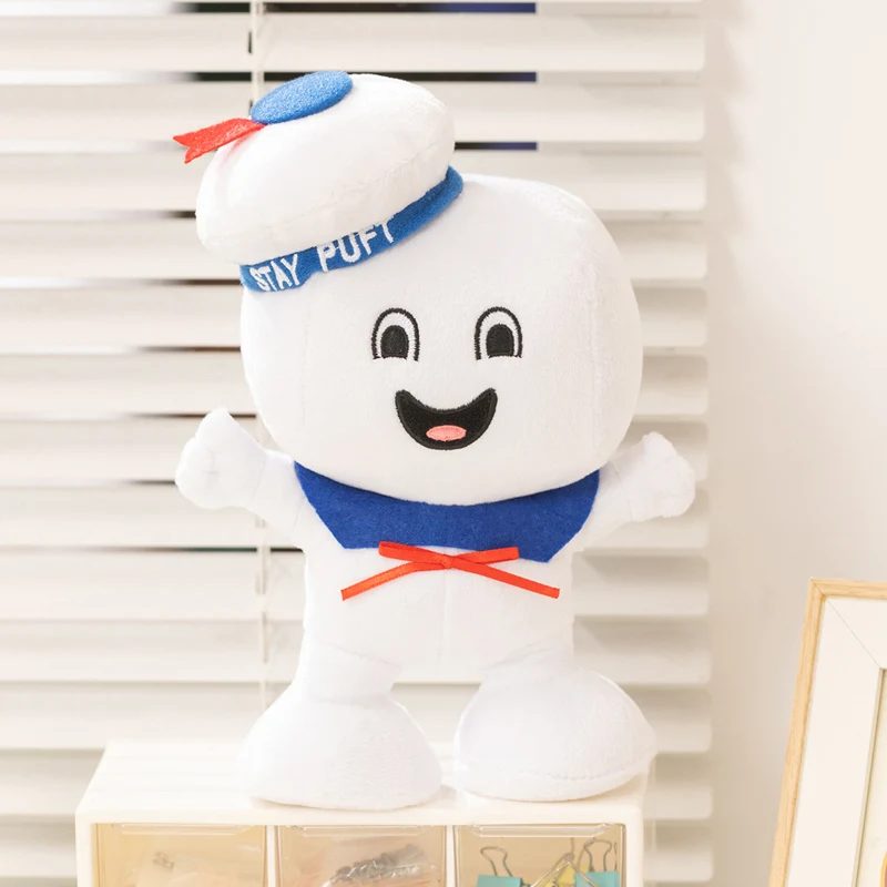 2 Stück Marshmallow Man Slimer Plüschfigur, Vintage Ghostbusters 3 Stay Puft Plüsch, Bank Sailor Plüschpuppe, Weihnachtsgeschenke – Detail 2