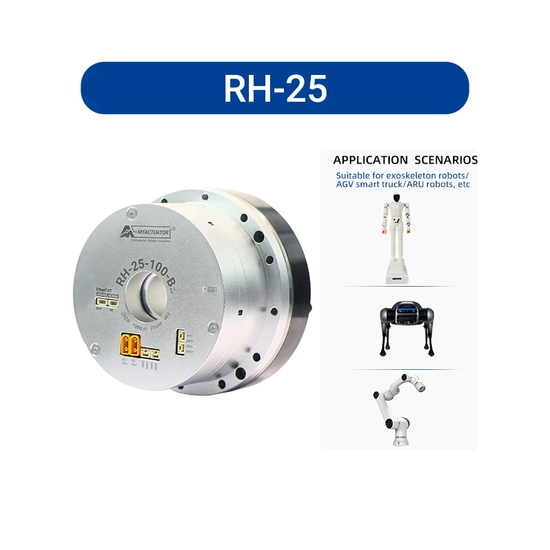 RH-25 EtherCAT+CAN BUS Gigabit Communication Robot Joint Motor Large Hollow Design High Precision High Torque Harmonic Reducer