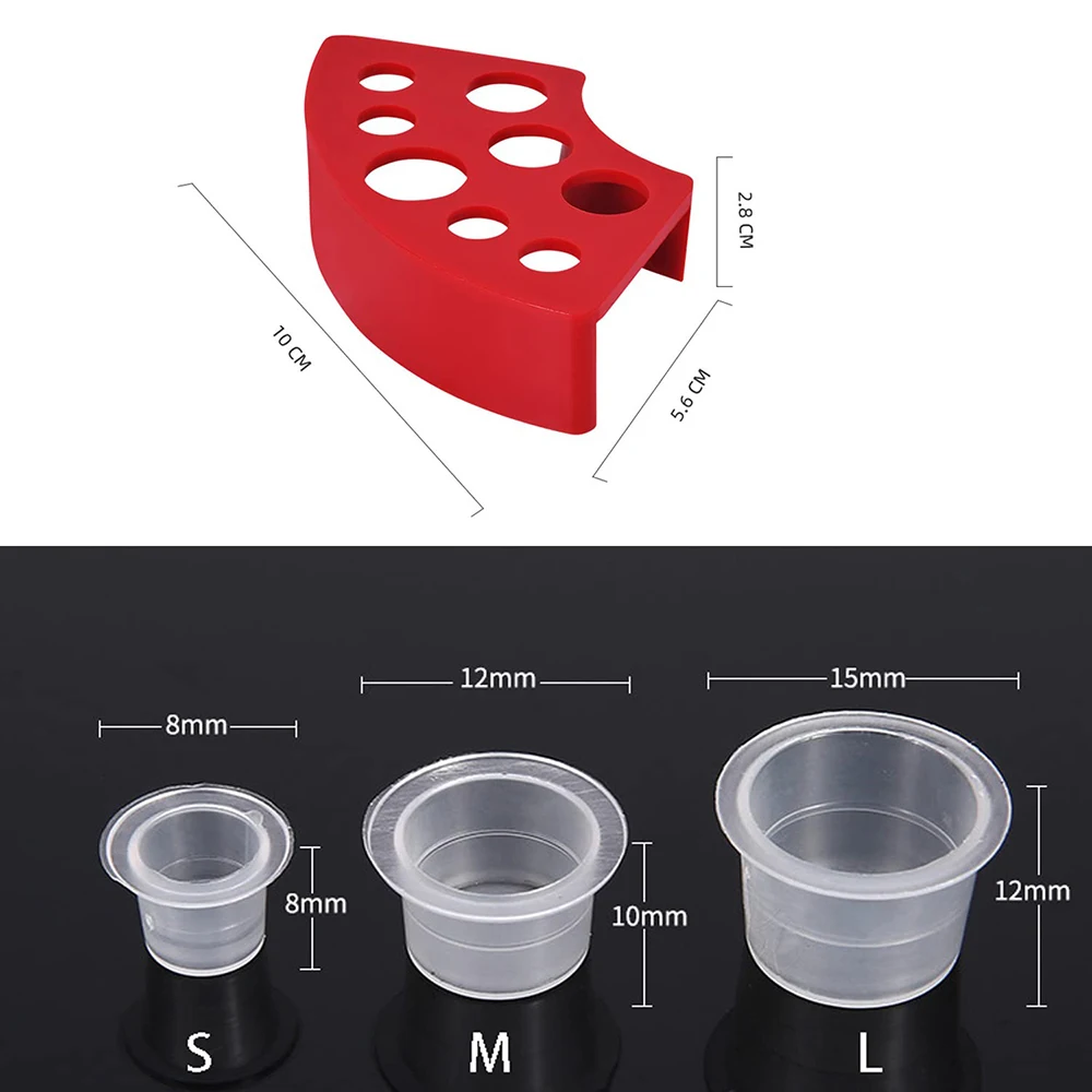 8-otworowy uchwyt na kubek z tuszem do tatuażu Stojak Pojemnik na pigmenty Materiały do makijażu Narzędzie do tatuażu Pojemnik na pigmenty Akcesoria do tatuażu