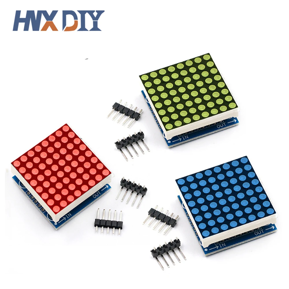 MAX7219 dot matrix module microcontroller module display module finished goods , Can be together for arduino programming